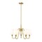 Z-Lite Gianna Chandelier, 5-Light, 26 In.W x 15.75 In.H, Modern Gold/White 7509-5-26MGLD - alternate 1